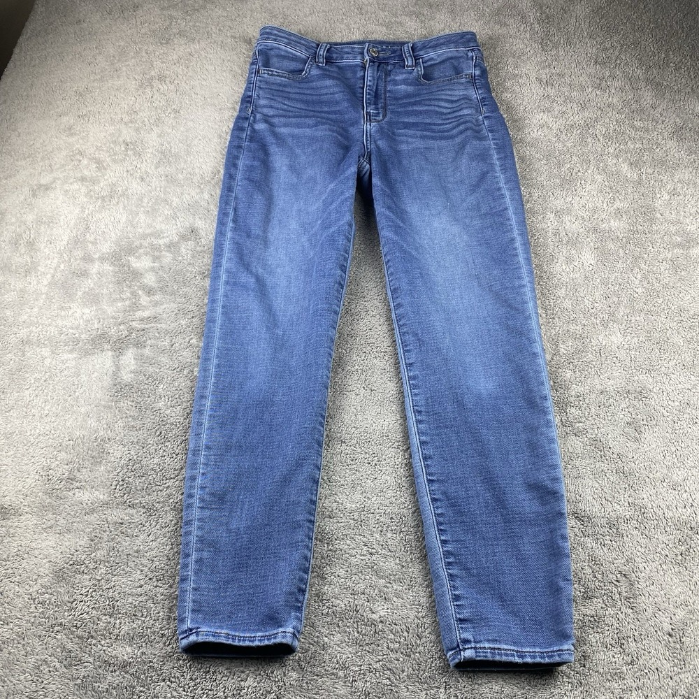 American Eagle Super Stretch High Rise Jegging Jeans Womens 4 R Blue